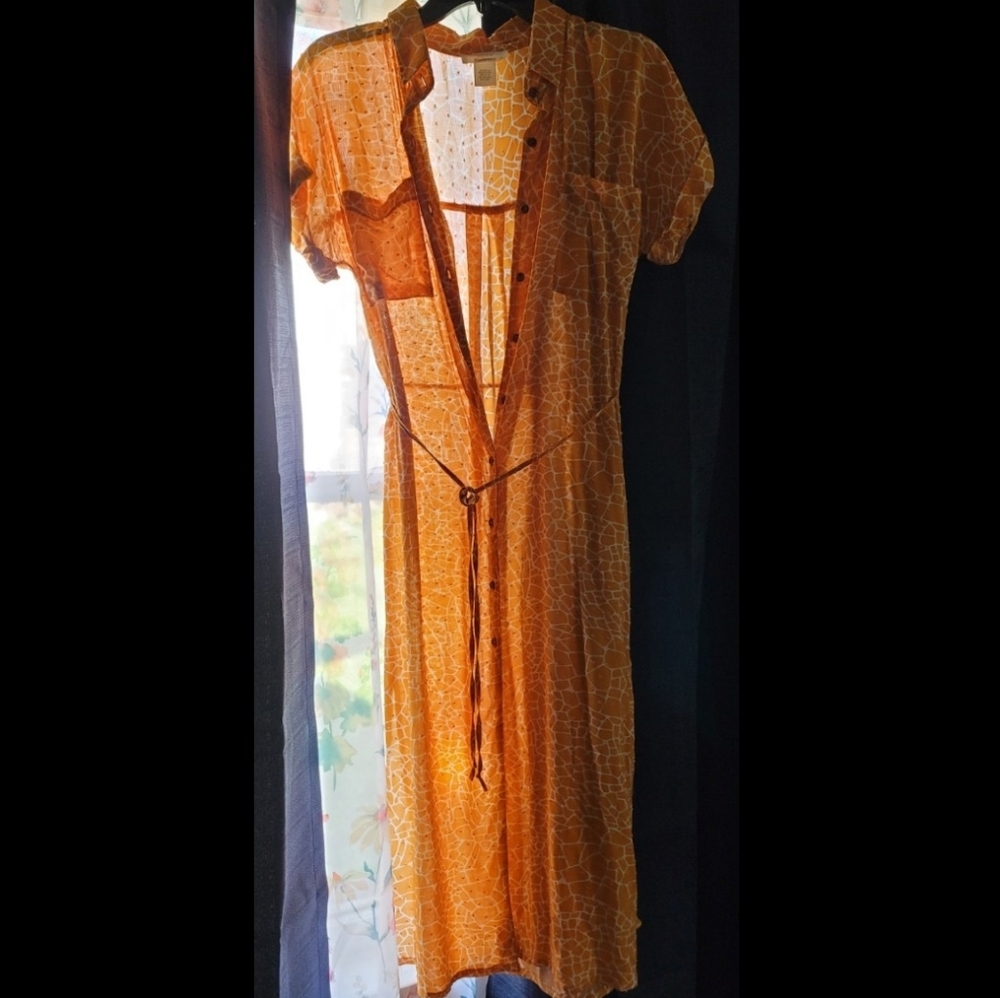 Button-up maxi dress